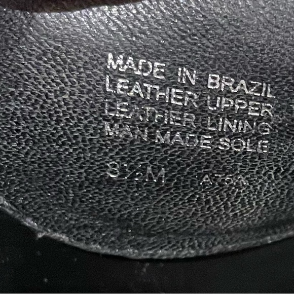 Tory Burch Leather Paten Leather Wedge Slide Sandel 8.5M Black - Picture 7 of 8